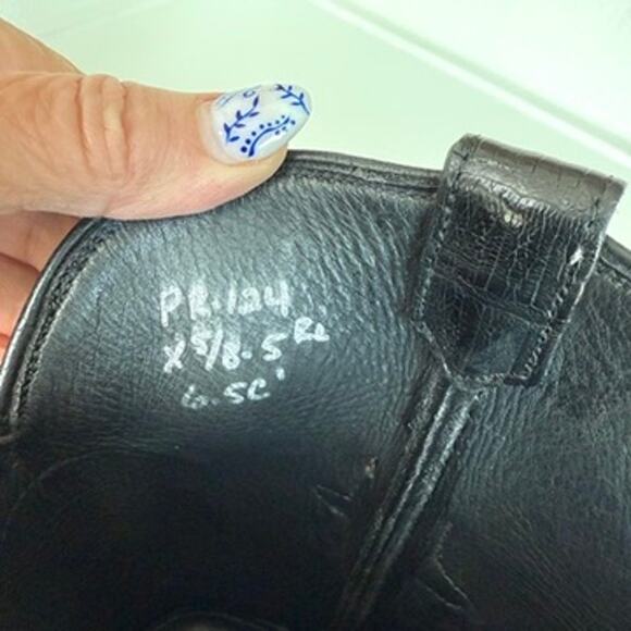 Stallion Boot Co. Black Calf and Caiman Gallegos Handmade Cowboy Boots Size 6.5 - Picture 8 of 12